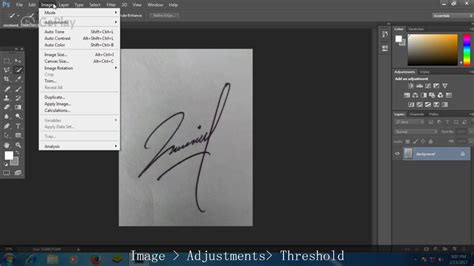 How to make a digital signature in Photoshop .